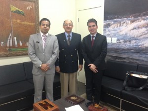 Presidente da OAB/RO, Andrey Cavalcante, presidente do TRT-14, Desembargador Ilson Alves Pequeno e presidente da Aronatra, advogado Vítor Noé