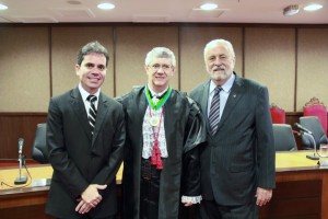 Presidente da OAB/RO, Andrey Cavalcante com o desembargador Valdeci Castellar e o chefe da Casa Civil Marco Antônio de Faria