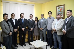 Representantes da OAB/RO durante reunião na Sesdec
