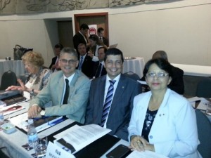 Os três conselheiros federais que representam a OAB/RO:  Elton Assis, Elton Sadi Fülber e Maria Luiza Almeida.