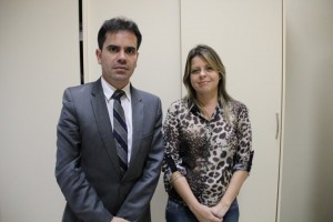 Presidente da OAB/RO, Andrey Cavalcante e advogada Ana Valeska Duarte, Presidente do Conedca 