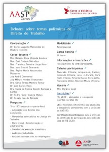 03.02- Cursos da ESARO em convênio com a AASP para o mês de fev iniciam no próximo dia 10