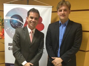 Presidente da OAB/RO, Andrey Cavalcante e Presidente da OAB Jovem, Felipe Gurjão