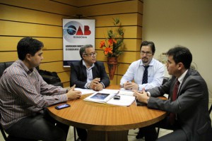 Diretoria da OAB com o Procurador Jurídico da OAB/RO, Gustavo Dandolini 