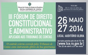 OABRO apoia realização do III Fórum de Direito do TCE