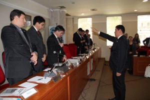 João Diego, durante juramento de posse.