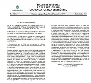 edital prorrogação