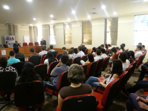 Bernardo Cabral durante palestra 