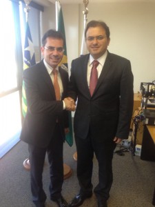Presidente da OAB/RO, Andrey Cavalcante com presidente Nacional da OAB Marcus Vinícius Côelho