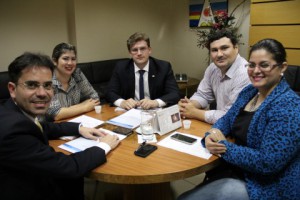 Andrey Cavalcante com Comissão do Jovem Advogado.