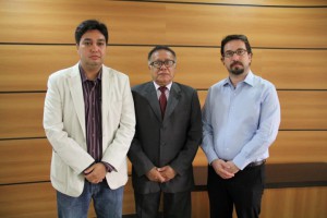 Secretário-geral da OAB/RO Michel Barros, o diretor tesoureiro da OAB/RO, Fernando Maia e o vice – presidente da Comissão de Defesa de Direitos Humanos da OAB/RO Gustavo Dandolini acompanharam a sessão
