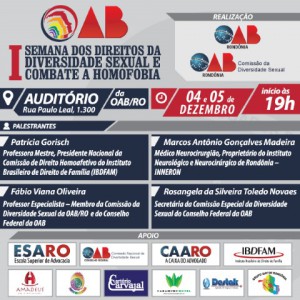 OAB realiza 1ª Semana dos Direitos da Diversidade Sexual e Combate à Homofobia (1)