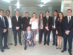 Membros do TDP e CFEP durante visita na Central de Flagrantes de Porto Velho