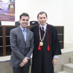 Andrey Cavalcante e o presidente empossado, desembargador Francisco Cruz