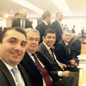Diego Vasconcelos e os conselheiros federias da OAB/RO, durante escolha da lista