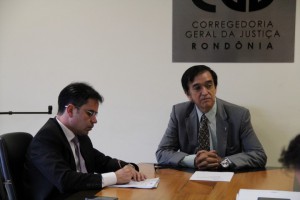 Andrey Cavalcante esteve reunido com ocorregedor-geral do TJRO, desembargador Daniel Lagos