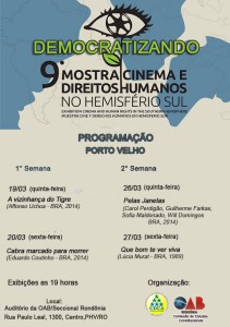 OABRO realiza mostra Cinema e Direitos Humanos