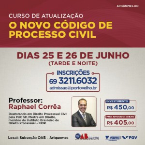 Curso de atualização novo CPC - FGV - Ariquemes