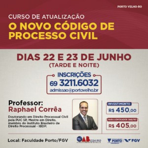 Curso de atualização novo CPC - FGV - Porto Velho
