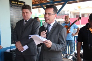 Andrey Cavalcante durante discurso no evento