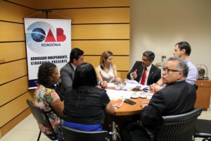 22.02.16 - OAB-RO se reúne com Abracrim e debatem melhorias para a advocacia criminal