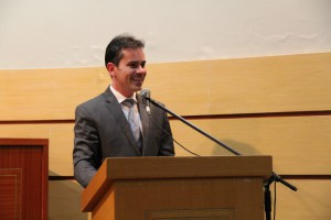 Andrey Cavalcante durante discurso