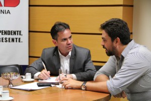Presidente da OAB/RO, Andrey Cavalcante, se reuniu com o deputado Léo Moraes