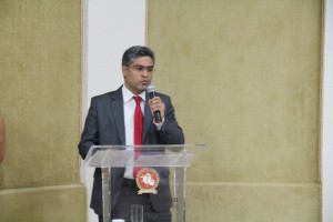 Eurico Montenegro Neto, secretário-geral adjunto e coordenador da Ouvidoria da OAB/RO, durante apresentação no Encontro 