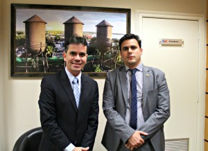 Presidente, Andrey Cavalcante, e o procurador Moacyr Neto. (Foto: Ascom OAB/RO)