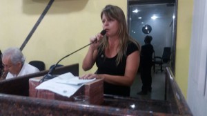 A advogada Ana Valeska representou a OAB/RO durante audiência pública.