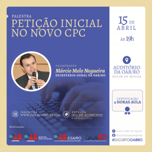 Palestra Petica Inicial NCPC - facebook