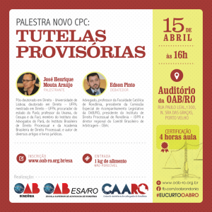 Palestra novo CPC tutelas provisórias