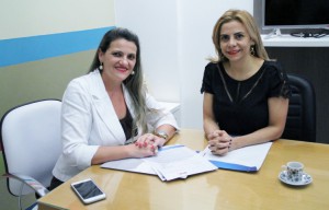 Maracélia Oliveira e Luciana Fachin assinam Convênio 