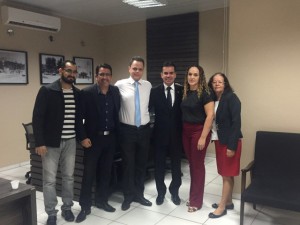 Andrey Cavalcante em visita à Subseção de Ji-Paraná.