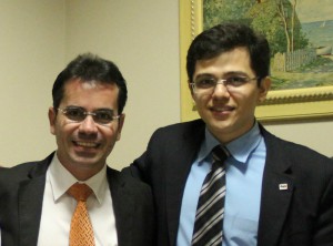 Presidente da OAB/RO, Andrey Cavalcante, e o presidente do TED, Jorge Araújo. (Foto: Ascom OAB/RO)