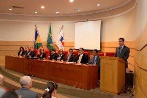 Presidente da OAB/RO, Andrey Cavalcante, durante a abertura do evento