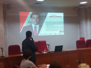 O presidente da Comissão de Advogados Criminalistas, Breno Mendes, foi um dos palestrantes do evento.