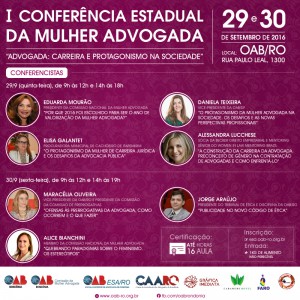 16.09.16- Conferência Mulher Advogada - Face