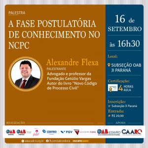 Fase Postulatória - Ji-Paraná - Face