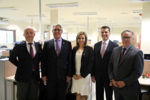 Em visita, diretores da Ordem conhecem a nova sala da Central de Processamento Eletrônico.