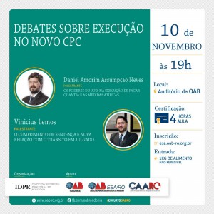 Debates sobre execução CPC - PVH - face