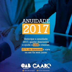 Anuidade 2017 - Face