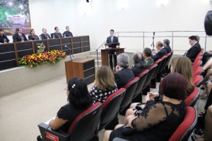 Presidente da OAB/RO, Andrey Cavalcante, durante discurso