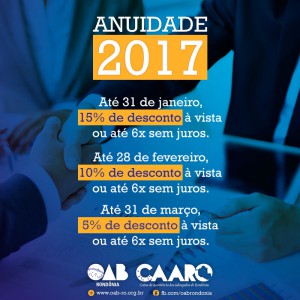 10.01- Anuidade 2017