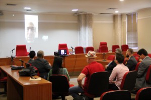 No evento, foi promovida uma teleconferência com professores estrangeiros. (Foto: Ascom OAB/RO)