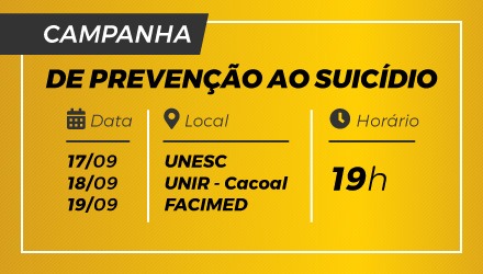 Subseção de Cacoal promove “Campanha de Prevenção ao Suicídio” nesta semana
