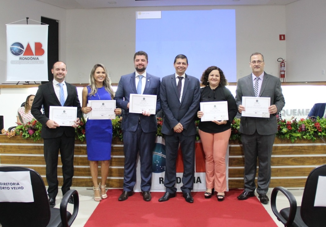 Nova diretoria da Subseção de Ariquemes para o triênio 2019-2021 toma posse