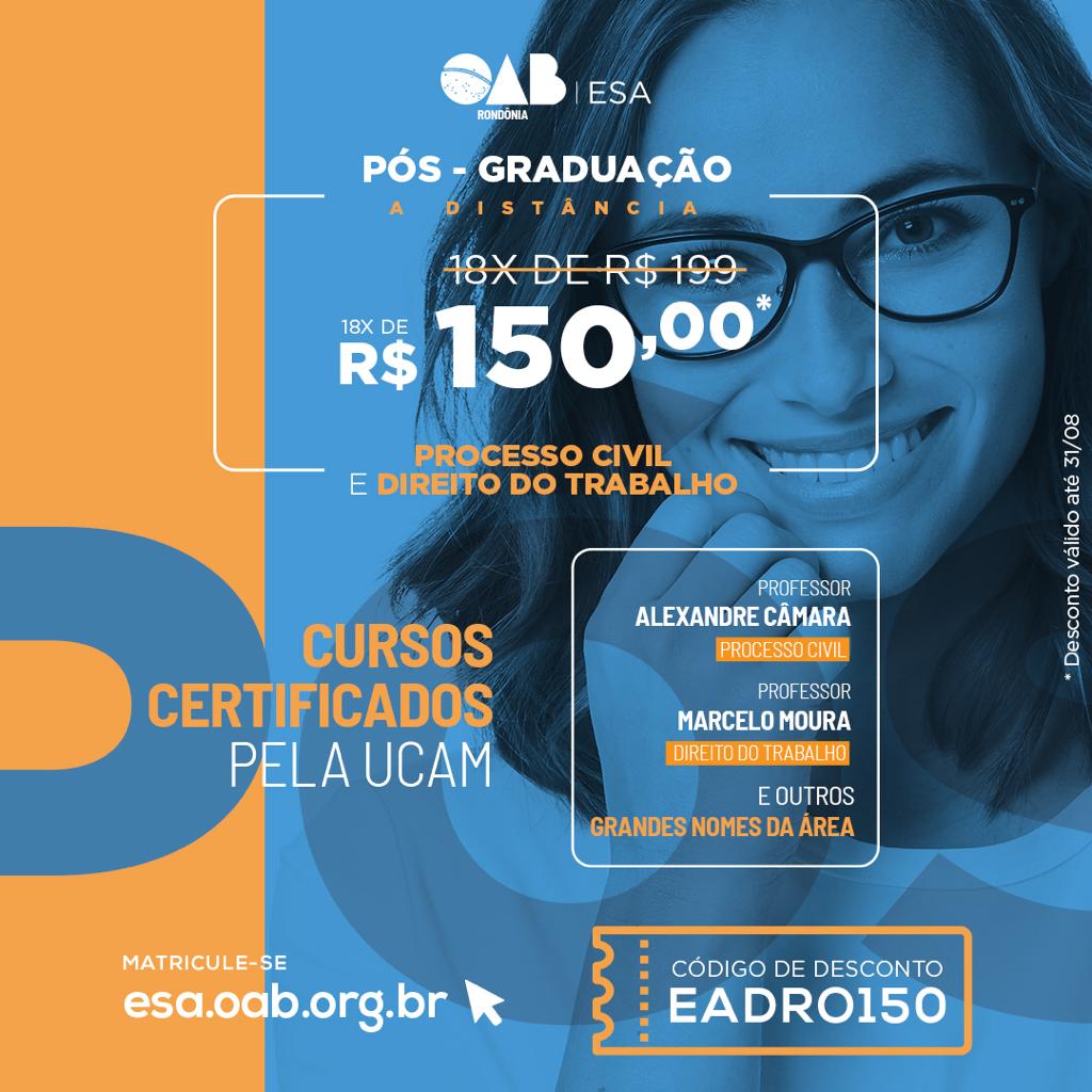ESA oferece cursos de pós-graduação com descontos em plataforma online ...