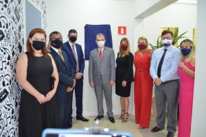 Inauguração do estúdio da Rádio CAARO