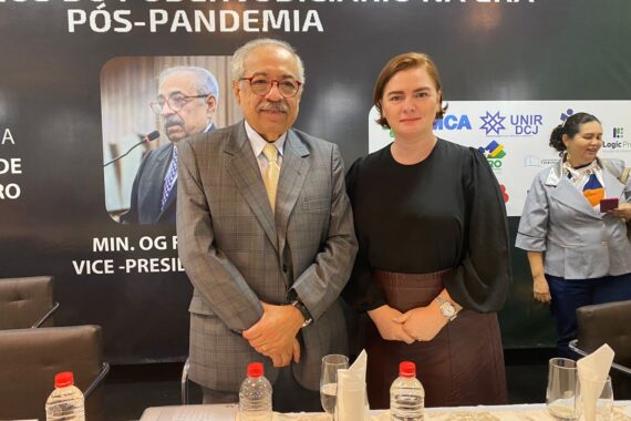 Secretária-geral da OAB-RO, Aline Silva participa de palestra do Ministro OG Fernandes